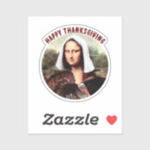 Pelgrim Mona Lisa Dankzegging Sticker (Vel)
