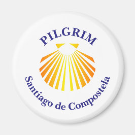 Pelgrim op de Camino de Santiago Magneet
