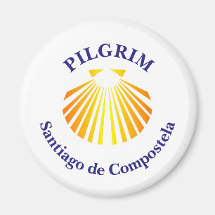 Pelgrim op de Camino de Santiago Magneet