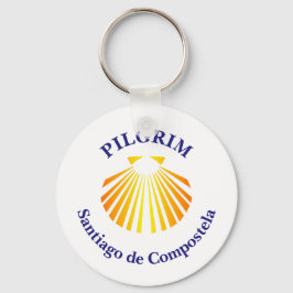 Pelgrim op de Camino de Santiago Sleutelhanger