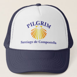 Pelgrim op de Camino de Santiago Trucker Pet