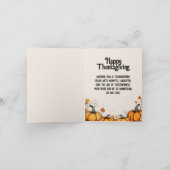 Pelgrim Parkiet Thanksgiving Kaart (Binnen)
