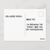 Pelgrim pet dragen Basset Hound Thanksgiving Briefkaart (Achterkant)