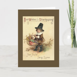  pelgrim Thanksgiving Kaart