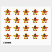 Pelgrim Turkije - Happy Thanksgiving Day Ster Sticker (Vel)