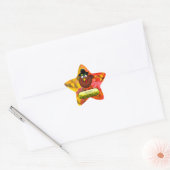 Pelgrim Turkije - Happy Thanksgiving Day Ster Sticker (Envelop)
