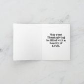  pelgrim vrouw Thanksgiving Feestdagen Kaart (Binnen)