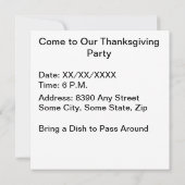  pelgrimjongen die op pompoen bidt kaart (Achterkant)