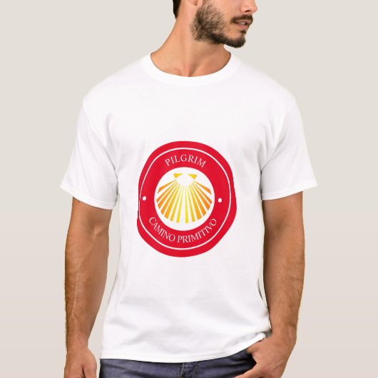 Pelgrims Camino Primitivo T-shirt (Voorkant)
