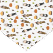 Pelgrims en indianen patroon - Thanksgiving Tafelkleed (Gekanteld)