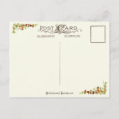  pelgrims en kalkoenen briefkaart (Achterkant)