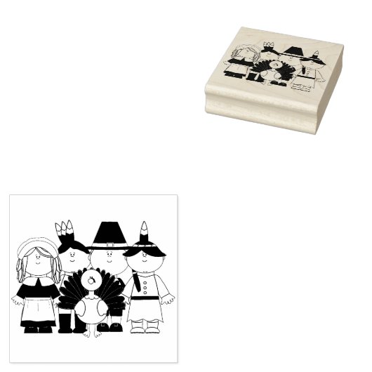 Pelgrims en Turkije Rubberstempel (Gestempeld)