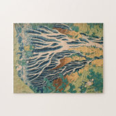 pelgrims op de waterval van Kirifuri op de berg Ku Legpuzzel (Horizontaal)