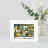 Pelgrims Thanksgiving van 1620 Feestdagenkaart (Staand voorkant)