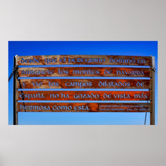 Pelgrimsbord Poster (Voorkant)