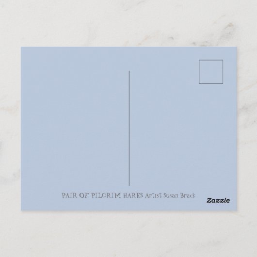 PELGRIMSKONIJNEN, KEURIGE THANKSGIVING HAZEN BRIEFKAART (Achterkant)