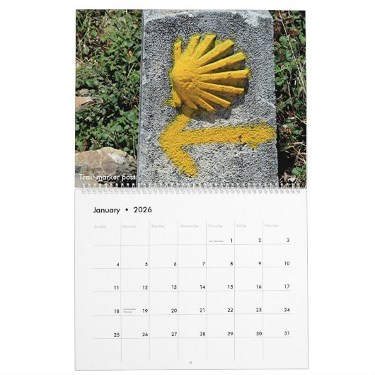 Pelgrimspad van Spanje: Leon naar Santiago 2026 Kalender (Jan 2026)