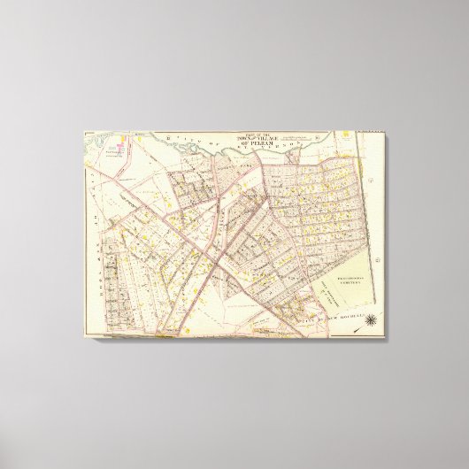 Pelham City, New York Canvas Afdruk (Voorkant)