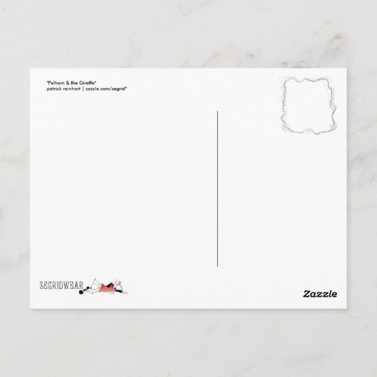 Pelham & het Briefkaart van de Giraffe (Achterkant)