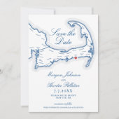 Pelham House Resort Save the Date | Kaart van Cape (Voorkant)