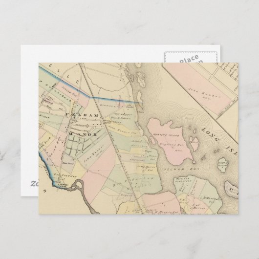 Pelham, Pelham Manor, New York Briefkaart (Voorkant / Achterkant)