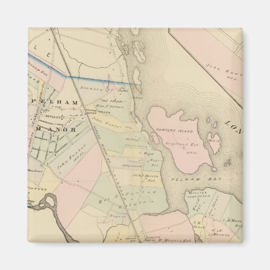 Pelham, Pelham Manor, New York Magneet (Voorkant)