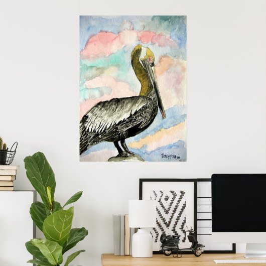 pelicaan_vogel_2 poster (Thuiskantoor)