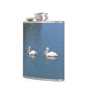 pelicaanpaarkolf heupfles (Links)