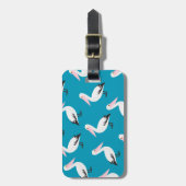 Pelicaans patroon bagagelabel (Voorkant verticaal)