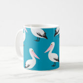 Pelicaans patroon koffiemok (Voorkant links)