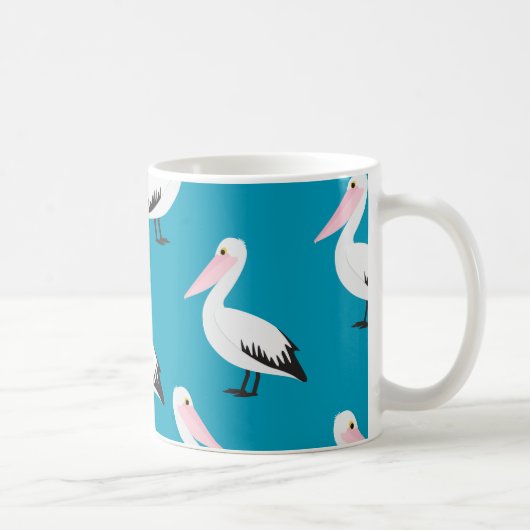 Pelicaans patroon koffiemok (Rechts)