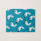 Pelicaans patroon legpuzzel (Horizontaal)