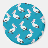 Pelicaans patroon magneet (Voorkant)