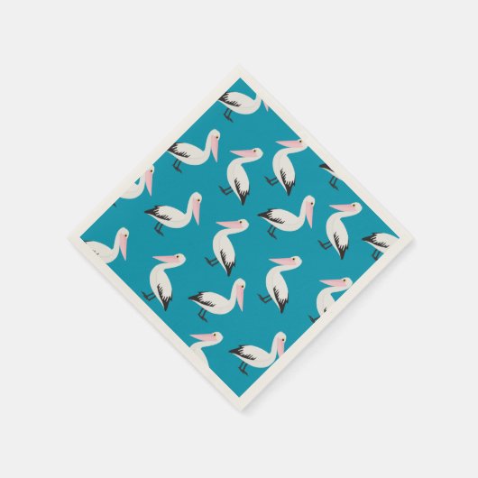 Pelicaans patroon servetten (Hoek)