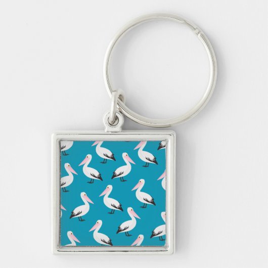 Pelicaans patroon sleutelhanger (Voorkant)