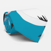 Pelicaans patroon stropdas (Opgerold)