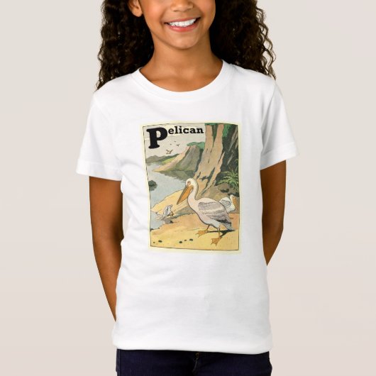 Pelicaanse alfabet t-shirt (Voorkant)