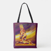 Pelicaanse Canvas tas (Achterkant)