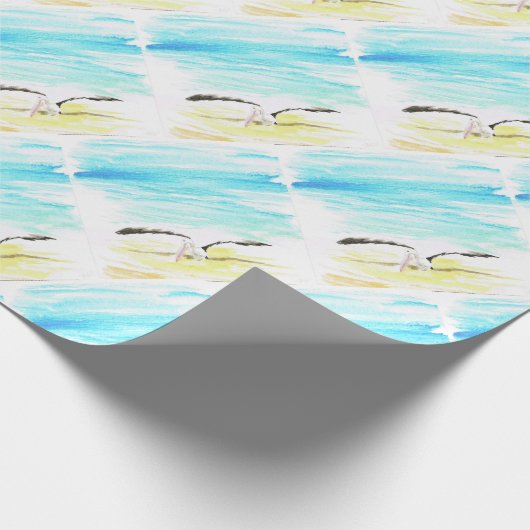 Pelicaanse rekvleugels cadeaupapier (Hoek)