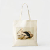 Pelicaanse Vintage Tote Bag (Voorkant)