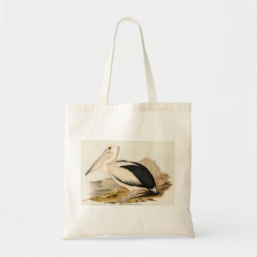 Pelicaanse Vintage Tote Bag (Voorkant)