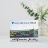 Pelican Apartement Motel Florida Briefkaart (Staand voorkant)