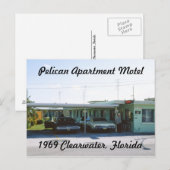 Pelican Apartement Motel Florida Briefkaart (Voorkant / Achterkant)