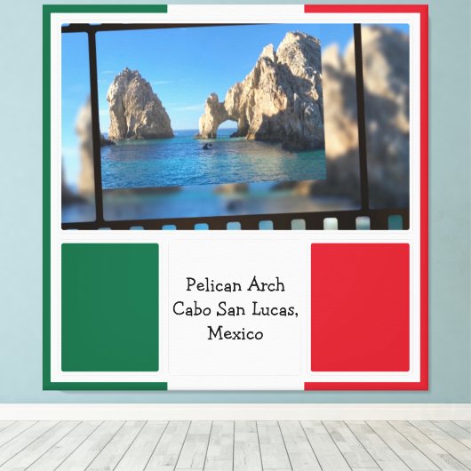 Pelican Arch, Cabo San Lucas Canvas Afdruk (Insitu (Houten vloer))