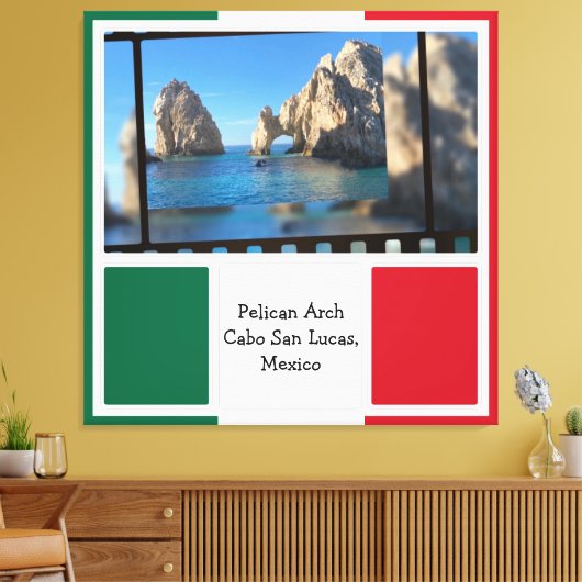 Pelican Arch, Cabo San Lucas Canvas Afdruk (Insitu (Woonkamer))