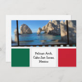 Pelican Arch, Cabo San Lucas Kaart (Voorkant / Achterkant)