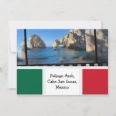 Pelican Arch, Cabo San Lucas Kaart (Voorkant)