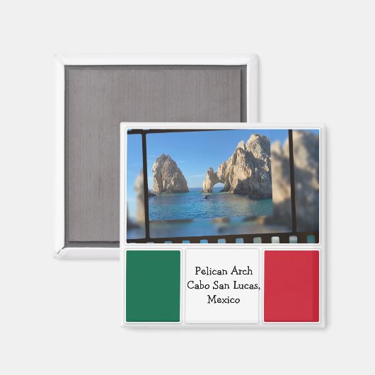 Pelican Arch, Cabo San Lucas Magneet (Voorkant / Achterkant)