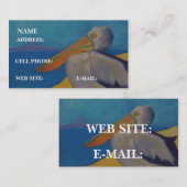 "PELICAN at the Beach" - Visitekaartje (Voorkant / Achterkant)