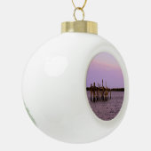Pelican Bar Keramische Bal Ornament (Links)